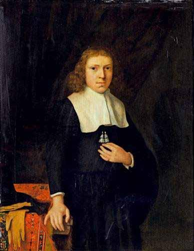 Jacobus Vrel Portrait of a gentleman oil painting image